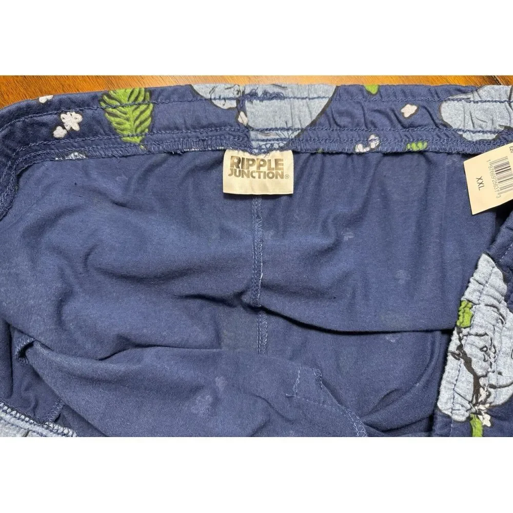 Ripple Junction‎ Men's Manatee XXL Pajama Bottoms Jersey Material W/Pockets